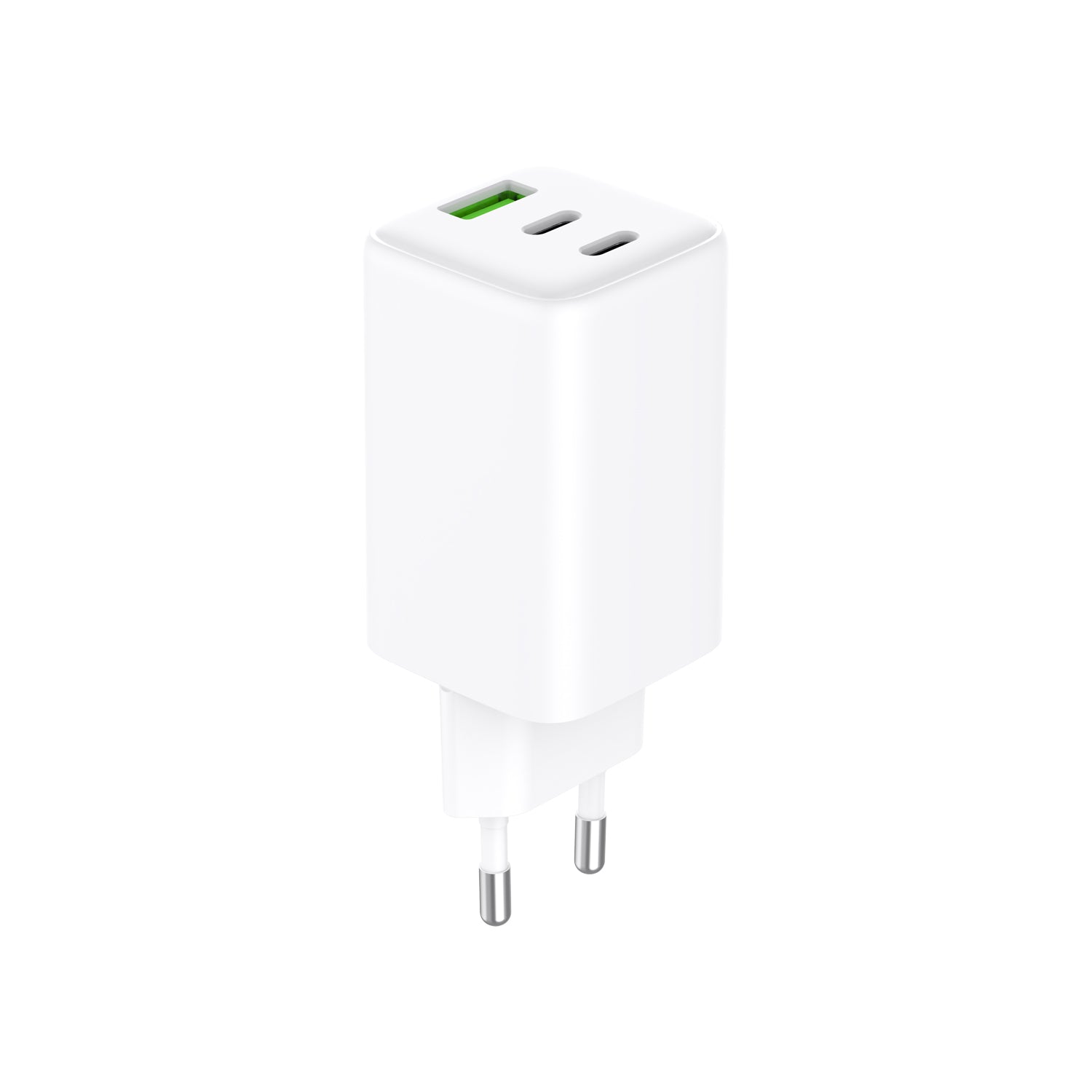 ALKAYA 65W WALL CHARGER TRIPLE PORT (TYPE-A + TYPE-C) - WHITE