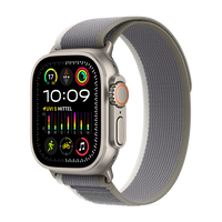 Watch Apple Watch Ultra 2 LTE 49mm Titanium Case with Trail Loop S/M - Green/Grey