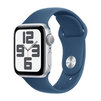 Watch Apple Watch SE2 (2023) V2 GPS 40mm Silver Aluminium Case with Sport Band M/L - Storm Blue