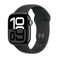 Watch Apple Watch Series 10 GPS 42mm Jet Black Aluminium Case with Sport Band S/M - Black