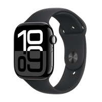 Watch Apple Watch Series 10 GPS 42mm Jet Black Aluminium Case with Sport Band M/L - Black