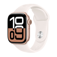 Watch Apple Watch Series 10 GPS 42mm Rose Gold Aluminium Case with Sport Band M/L - Light Blush