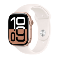 Watch Apple Watch Series 10 GPS 46mm Rose Gold Aluminium Case with Sport Band M/L - Light Blush