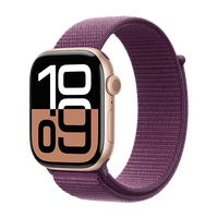 Watch Apple Watch Series 10 GPS 46mm Rose Gold Aluminium Case with Sport Loop - Plum