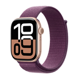 Watch Apple Watch Series 10 GPS 46mm Rose Gold Aluminium Case with Sport Loop - Plum