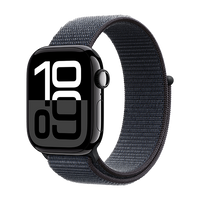 WATCH APPLE WATCH SERIES 10 GPS 42MM JET BLACK ALUMINIUM CASE WITH SPORT LOOP - BLACK