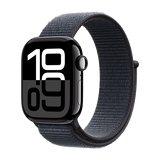 WATCH APPLE WATCH SERIES 10 GPS 42MM JET BLACK ALUMINIUM CASE WITH SPORT LOOP - BLACK