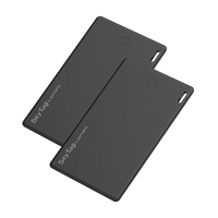 4SMARTS SKYTAG WALLET 2 PACK - BLACK