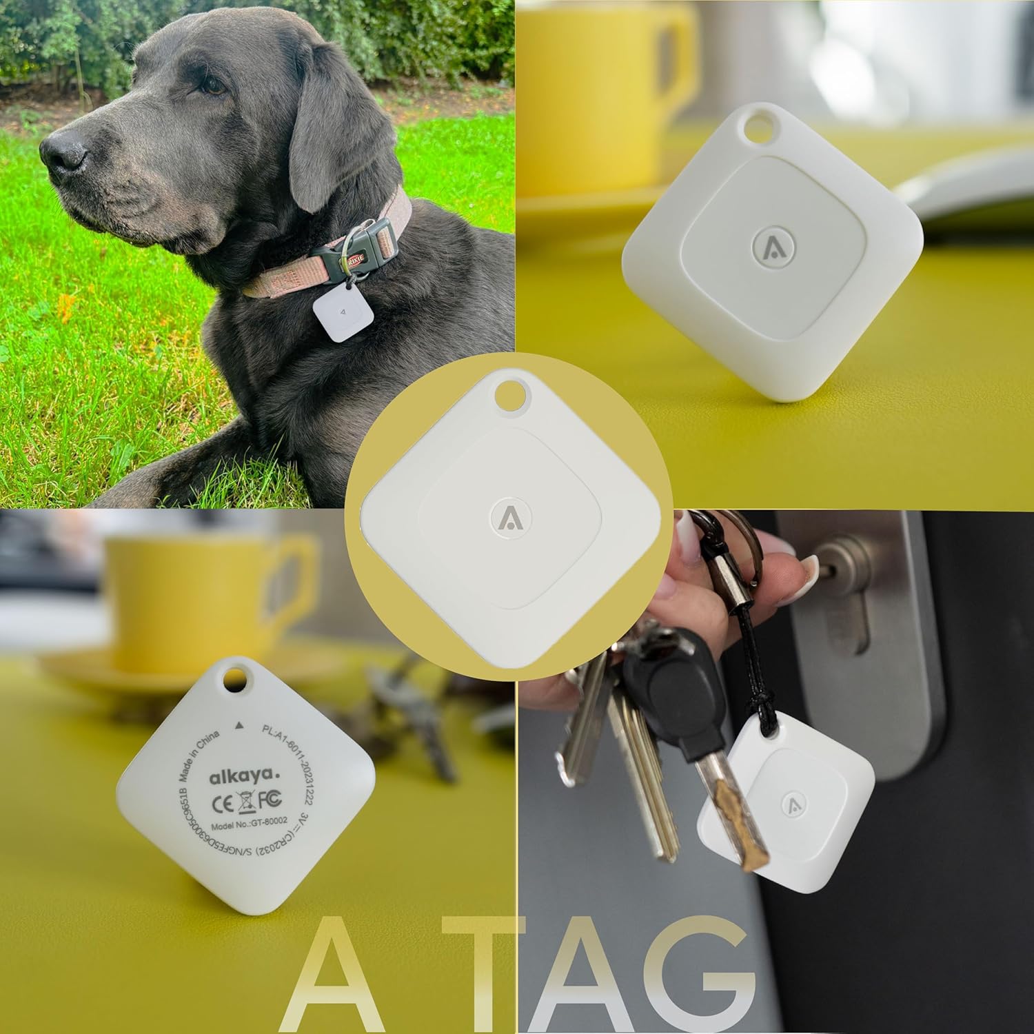 ALKAYA A TAG GPS TRACKER - WHITE