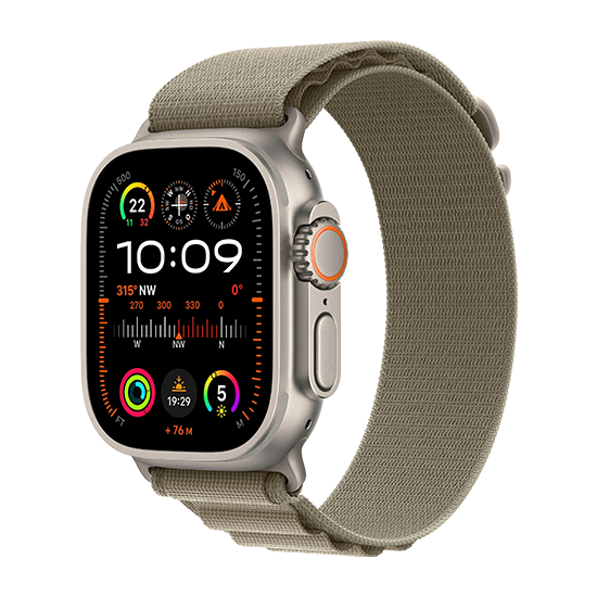 Watch Apple Watch Ultra 2 LTE 49mm Titanium Case with Alpine Loop L - Olive