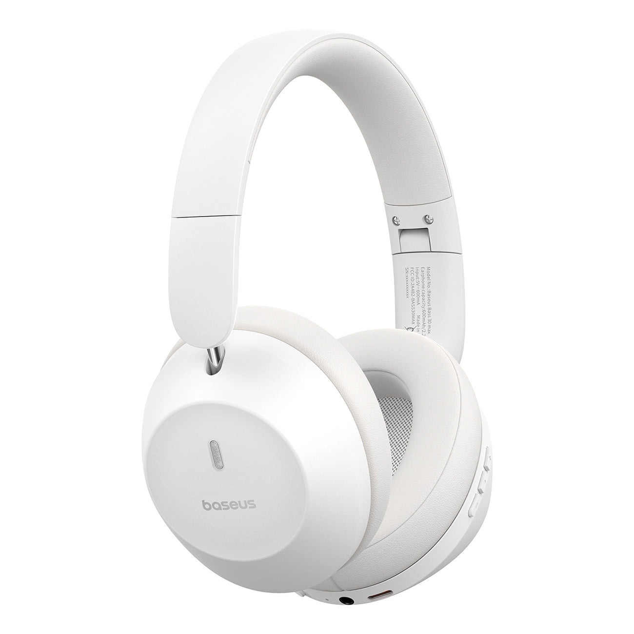 BASEUS BASS 30 MAX WIRELESS ON-EAR BLUETOOTH 5.3 HEADPHONES - WHITE