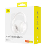 BASEUS BASS 30 MAX WIRELESS ON-EAR BLUETOOTH 5.3 HEADPHONES - WHITE