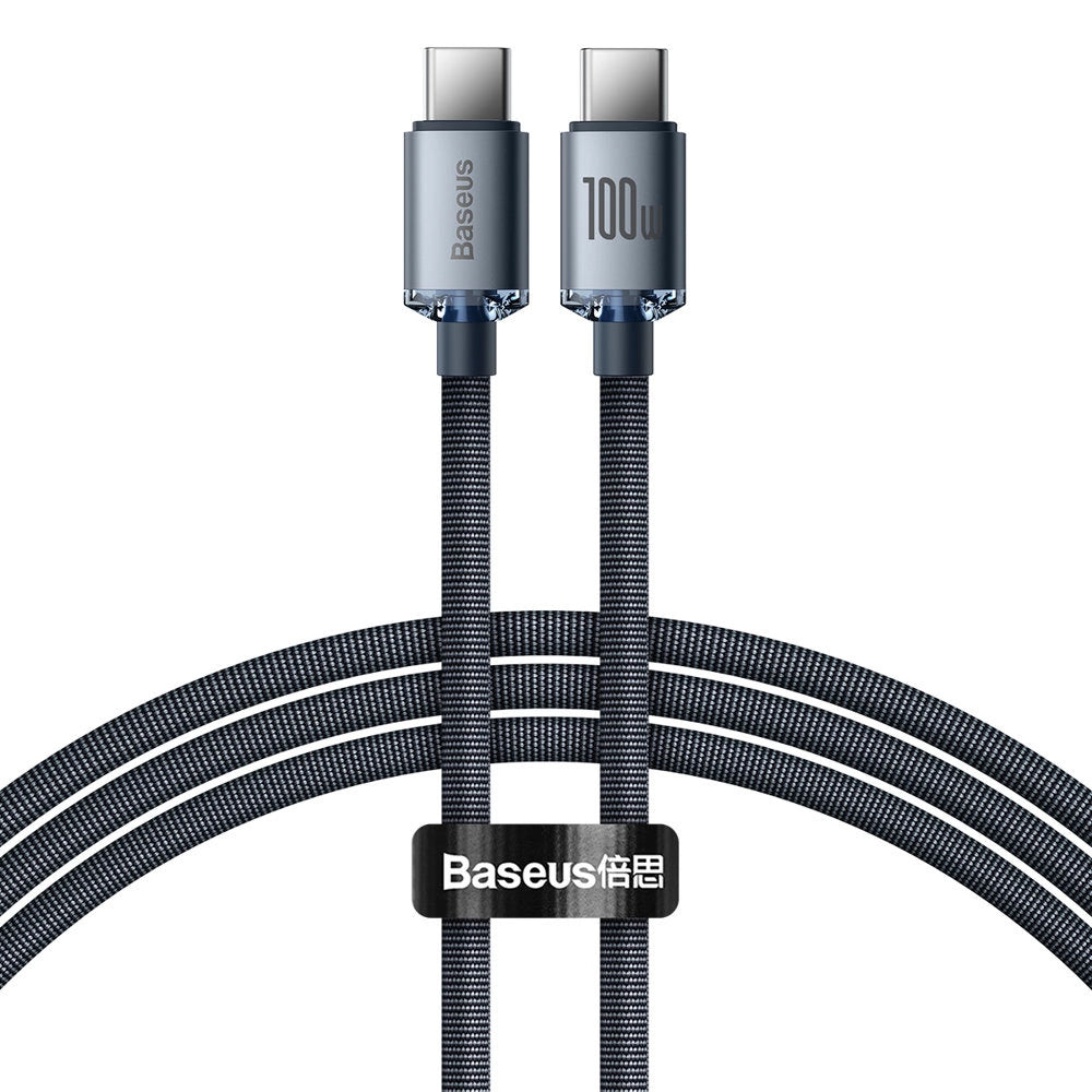 BASEUS CAJY000601 USB-C - USB-C PD CABLE 100W 5A 480MB/S 1.2M - BLACK