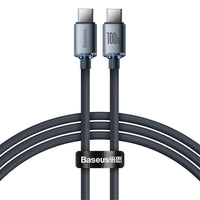 BASEUS CAJY000601 USB-C - USB-C PD CABLE 100W 5A 480MB/S 1.2M - BLACK