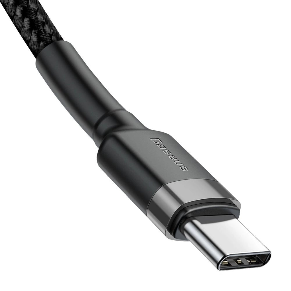 BASEUS CATKLF-GG1 USB-C - USB-C PD QC CABLE 60W 3A 480MB/S 1M - BLACK AND GRAY