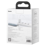 BASEUS SI USB-C 25W 3A FAST CHARGER WITH USB-C / USB-C 1M CABLE - WHITE