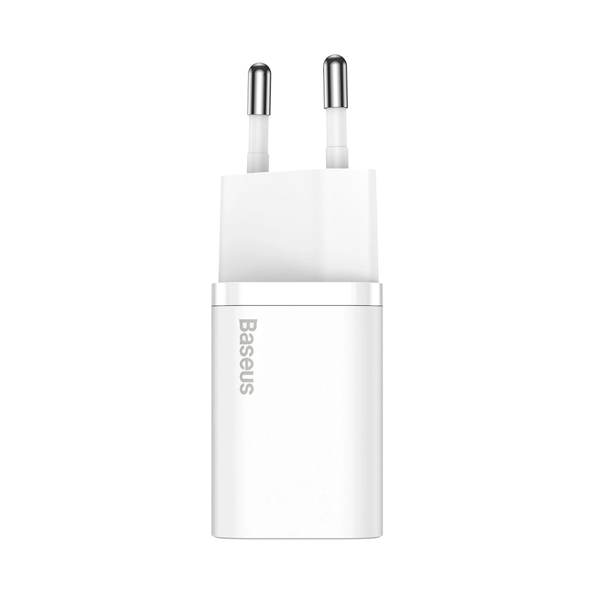 BASEUS SI USB-C 25W 3A FAST CHARGER WITH USB-C / USB-C 1M CABLE - WHITE