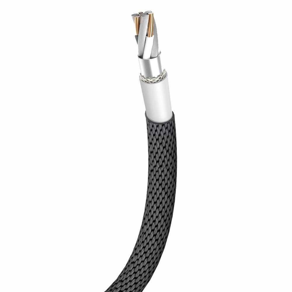 BASEUS YIVEN FABRIC BRAIDED CABLE USB / LIGHTNING 1.2M BLACK (CALYW-01)