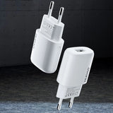 DUDAO USB-A 7.5W CHARGER + USB-A CABLE - LIGHTNING 1M WHITE (A1SEUL)