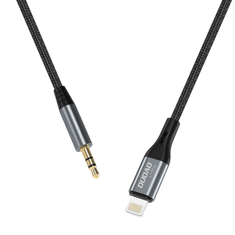 DUDAO AUDIO CABLE LIGHTNING - MINI JACK 3.5MM 1M GRAY (L11PRO)