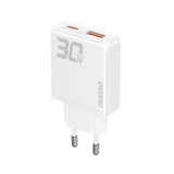 GAN DUDAO A30EU 30W USB-A / USB-C WALL CHARGER - WHITE