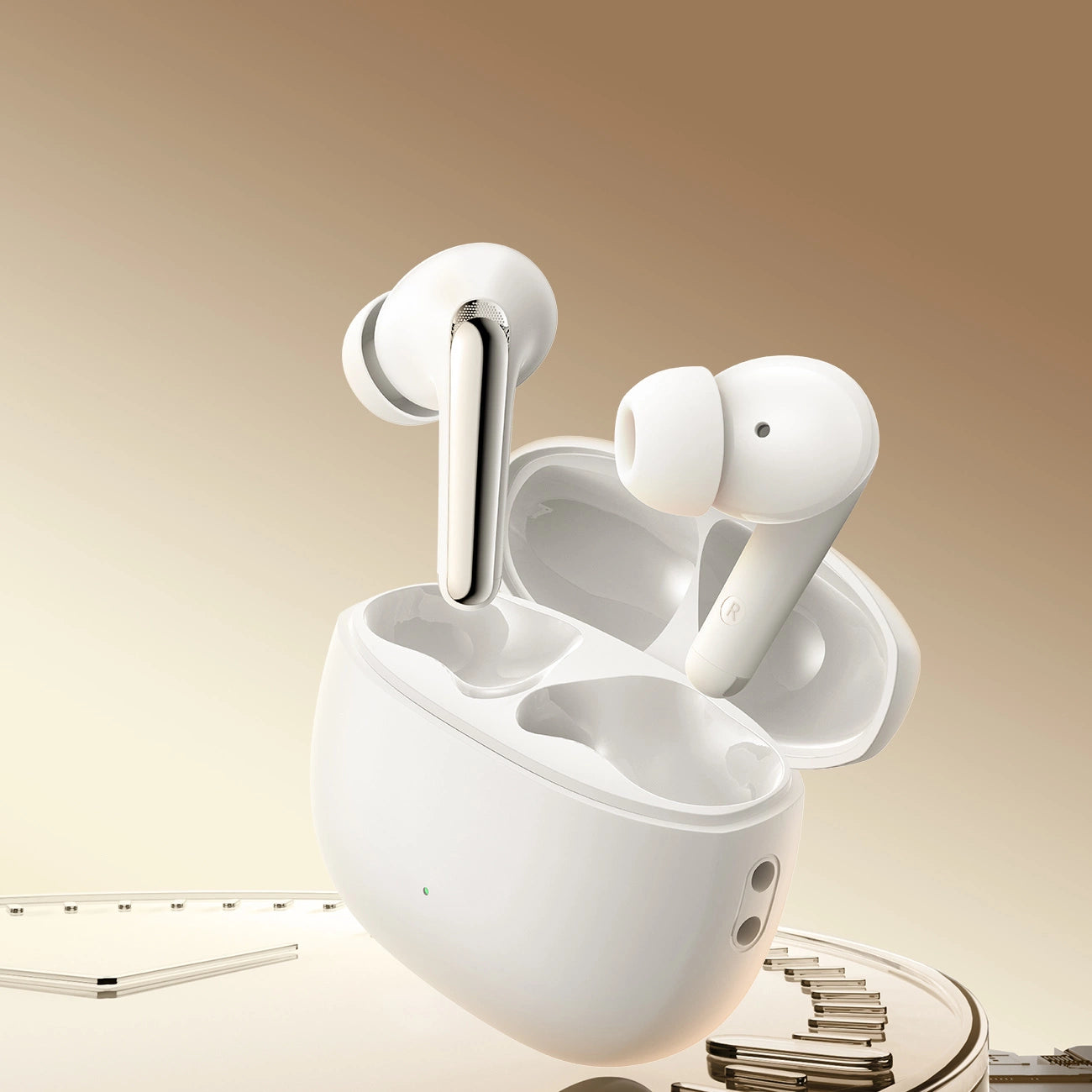 JOYROOM FUNPODS JR-FN1 WIRELESS IN-EAR TWS BLUETOOTH 5.4 ANC ENC HEADPHONES - WHITE