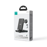 JOYROOM JR-WQS01 SAMSUNG GALAXY USB-C 4IN1 CHARGING STATION FOLDABLE + USB-A - USB-C CABLE - BLACK