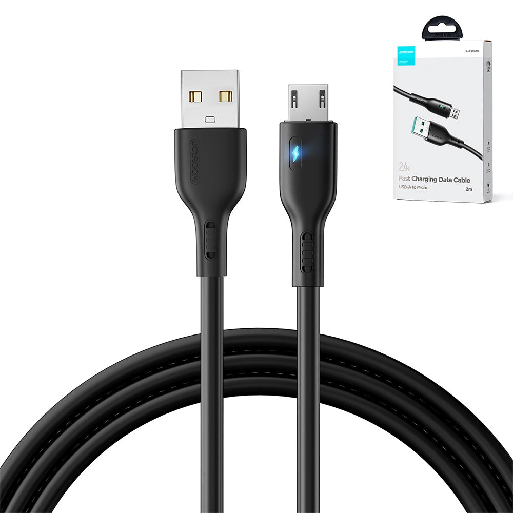 JOYROOM PREMIUM SERIES A13 USB-A / MICRO USB 2.4A CABLE 2M - BLACK