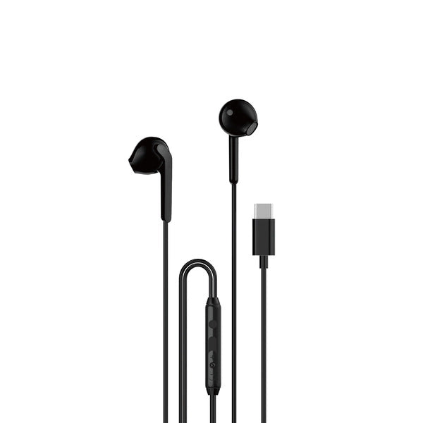 DUDAO X3C IN-EAR WIRED USB-C HEADPHONES 1.2M - BLACK