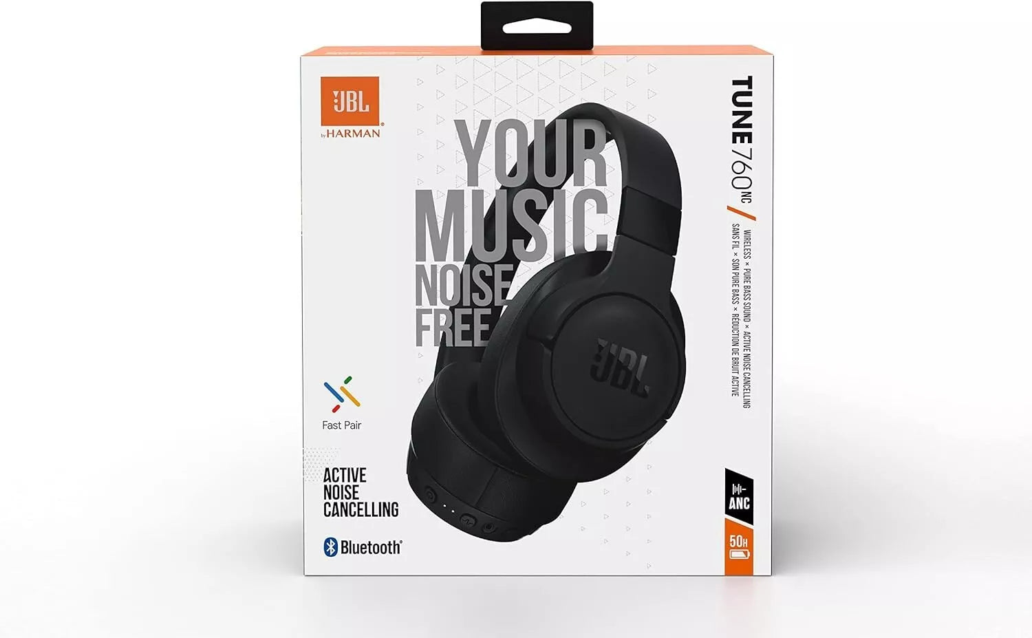 JBL TUNE 760 NC HEADPHONE - BLACK